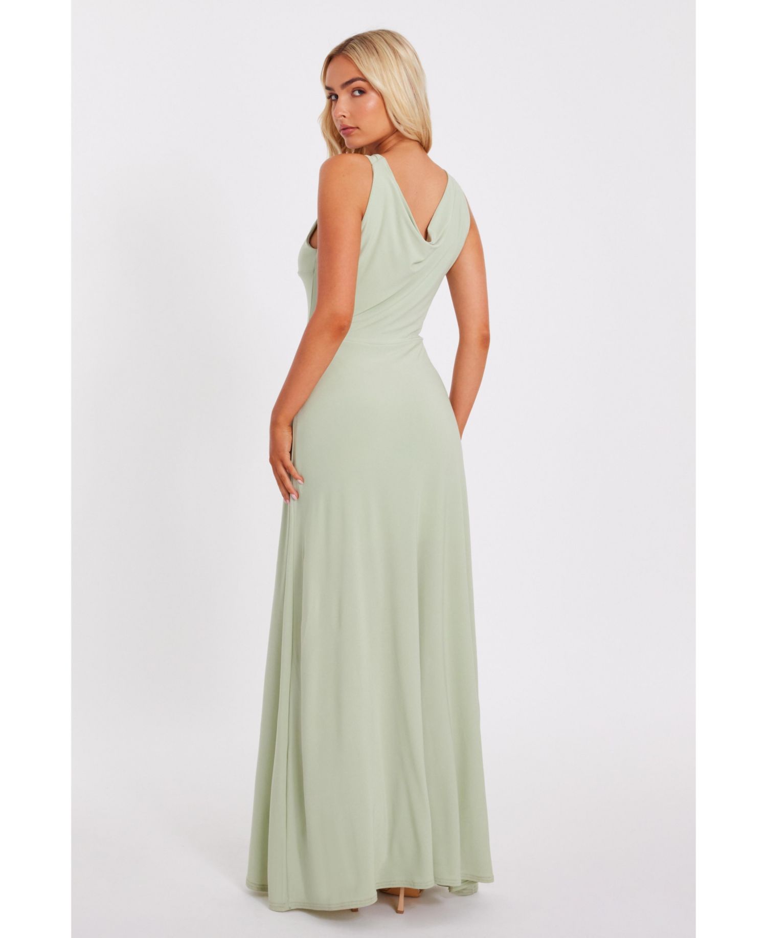 Women's Cowl Neck Maxi Dress