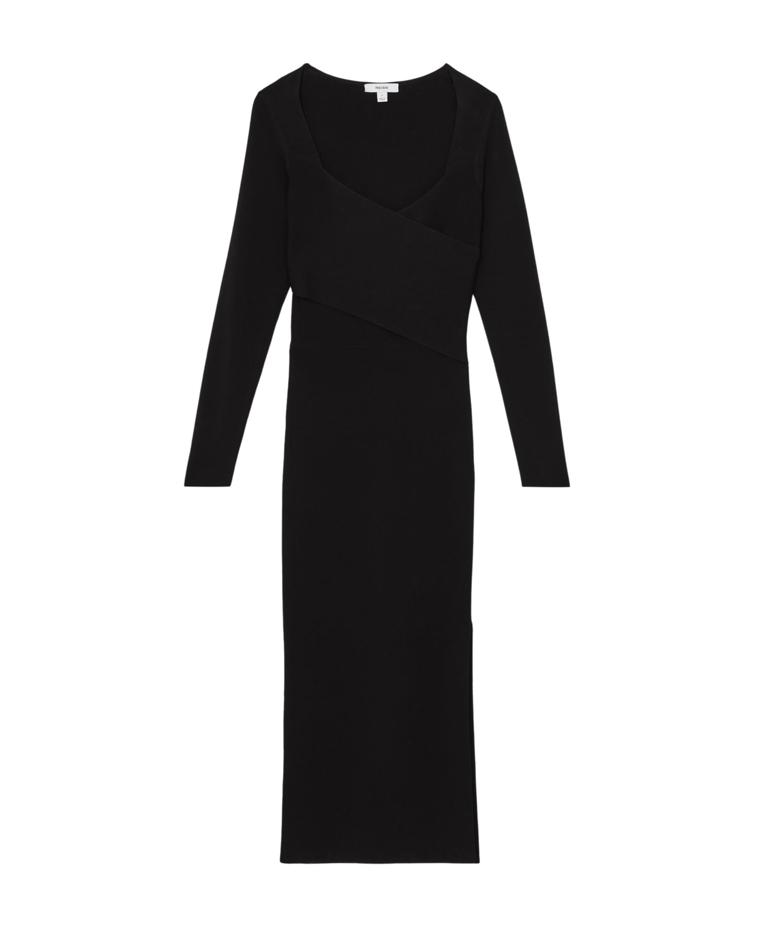 Women's Sophia Long-Sleeve V-Neck Midi Wrap Dress