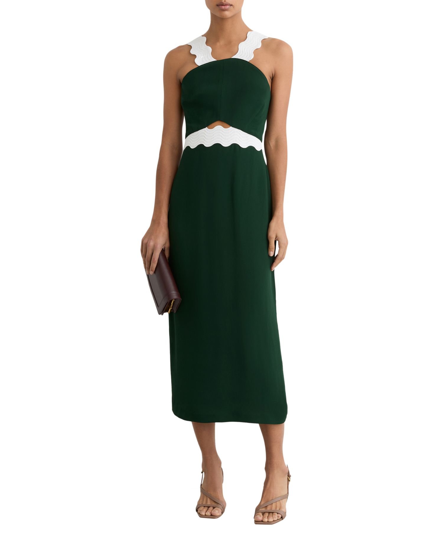 Women's Dillon Halterneck Cut-Out Midi Dress
