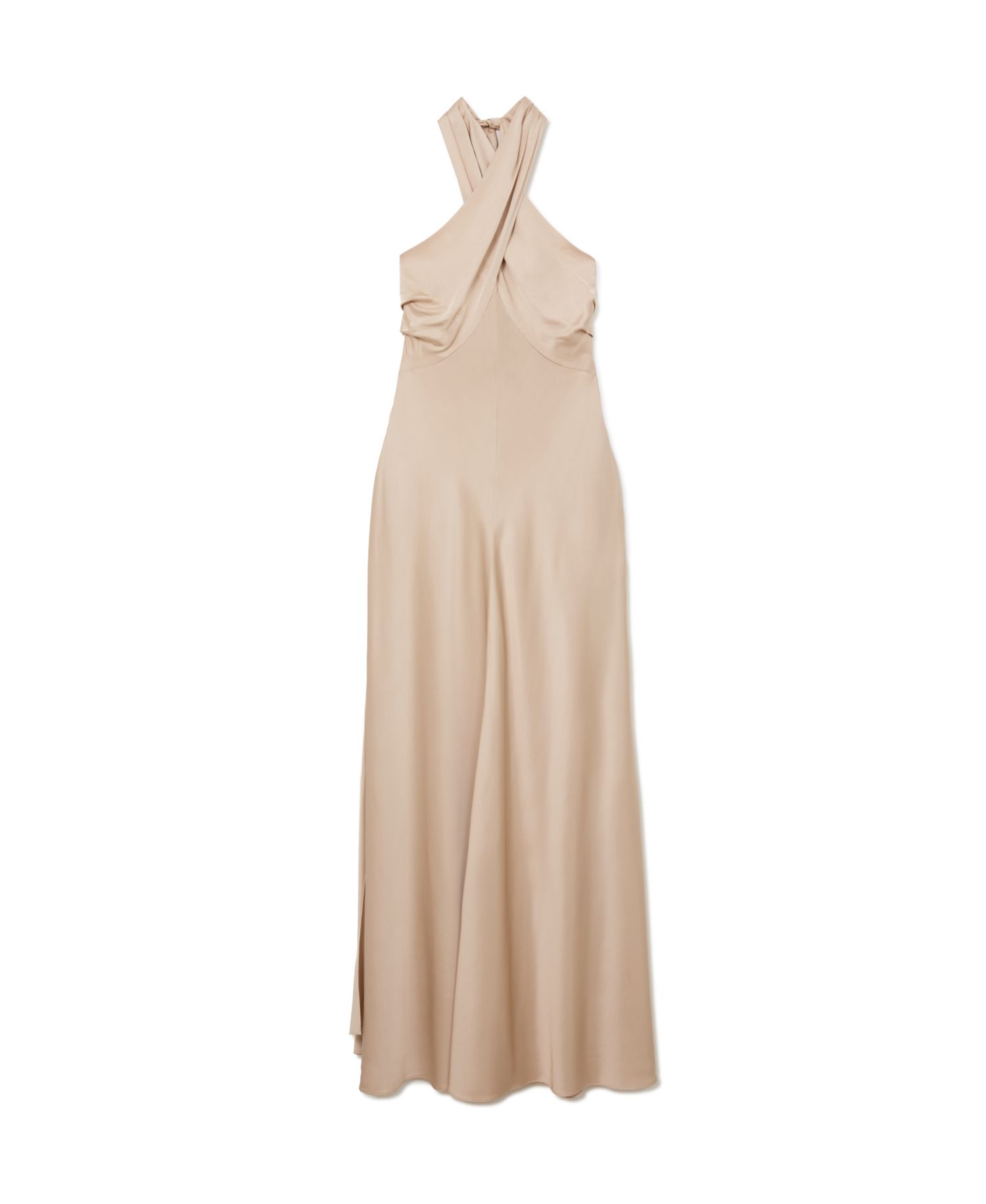 Women's Lilianna Satin Halterneck Maxi Dress