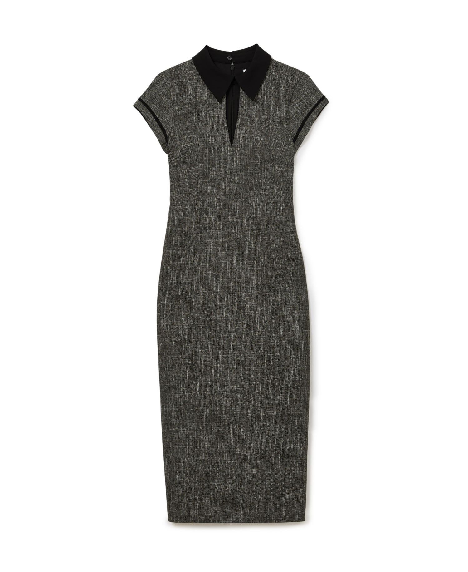 Women's Ava Collared Cap-Sleeve Tailored Midi Dress