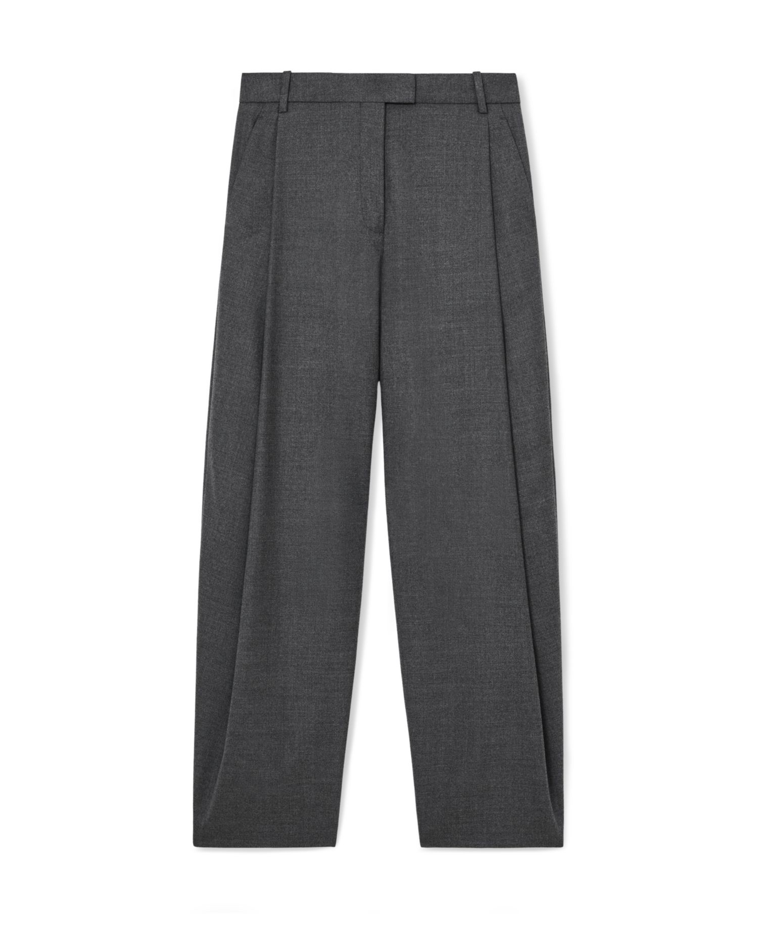 Women's Pleated Barrel Wide Leg Trousers