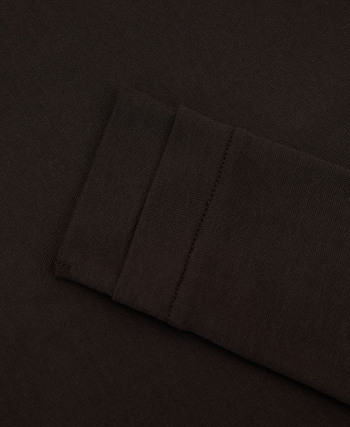 Женская футболка REISS Brody Long-Sleeve High-V-Neck, цвет: Шоколадный — фото 5