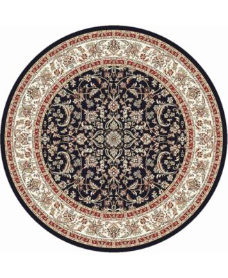 Navelli Kashan 7'10" x 7'10" Round Area Rug