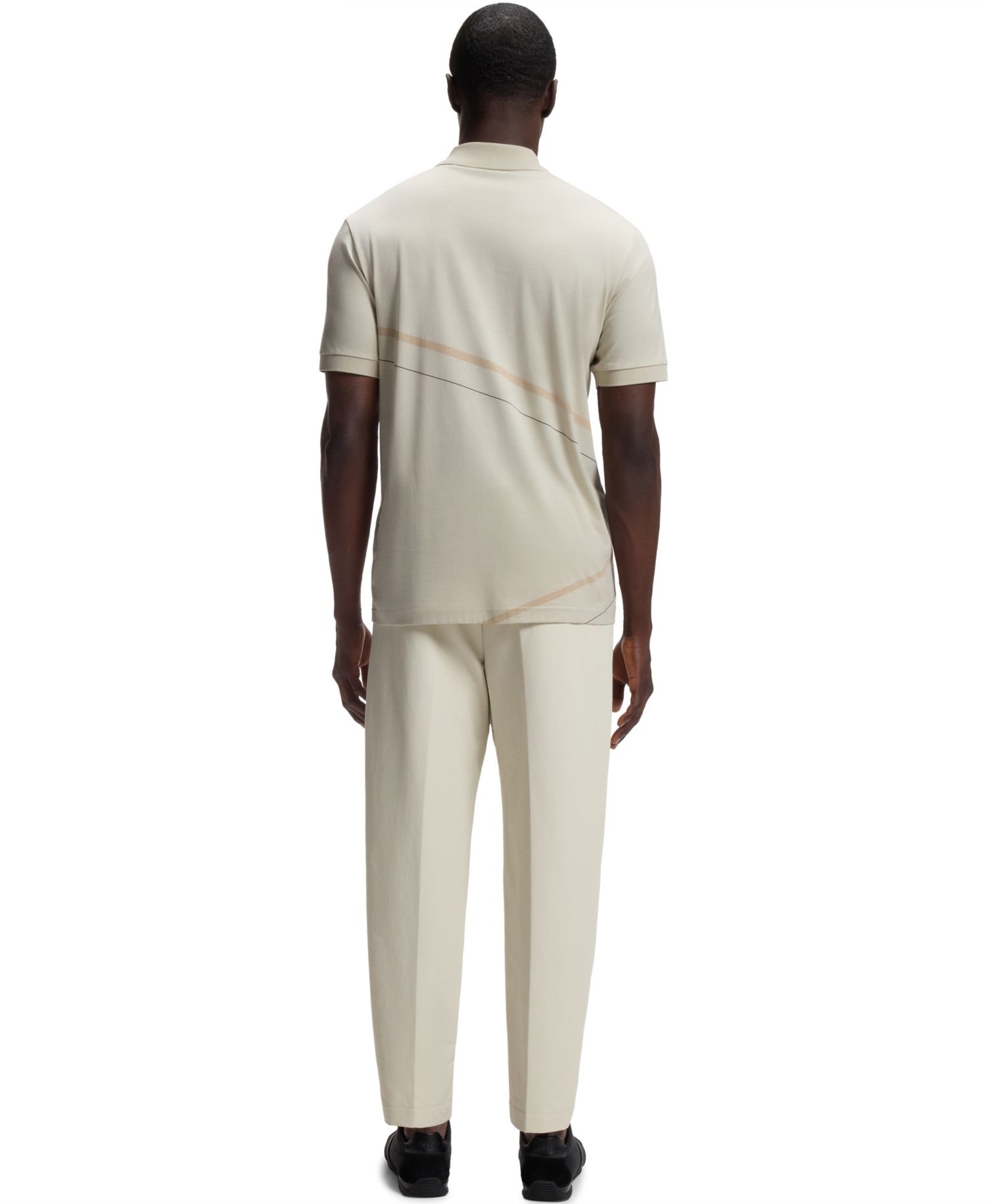 Men's Pima-Cotton Regular-Fit Printed Polo Shirt