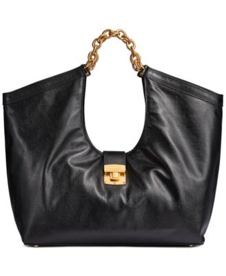 Leno Large Leather Tote Handbag