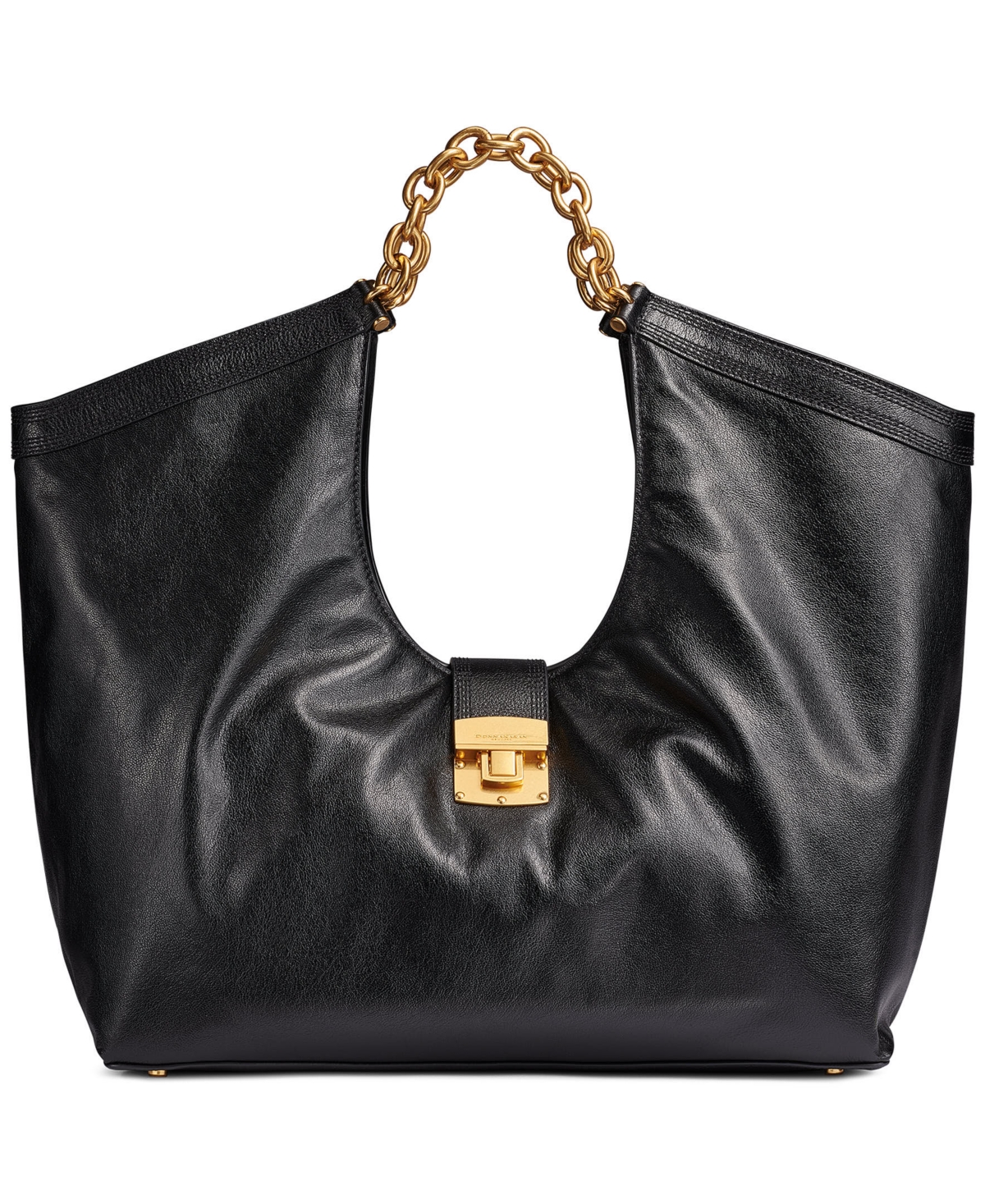 Donna Karan New York Leno Large Leather Tote Handbag