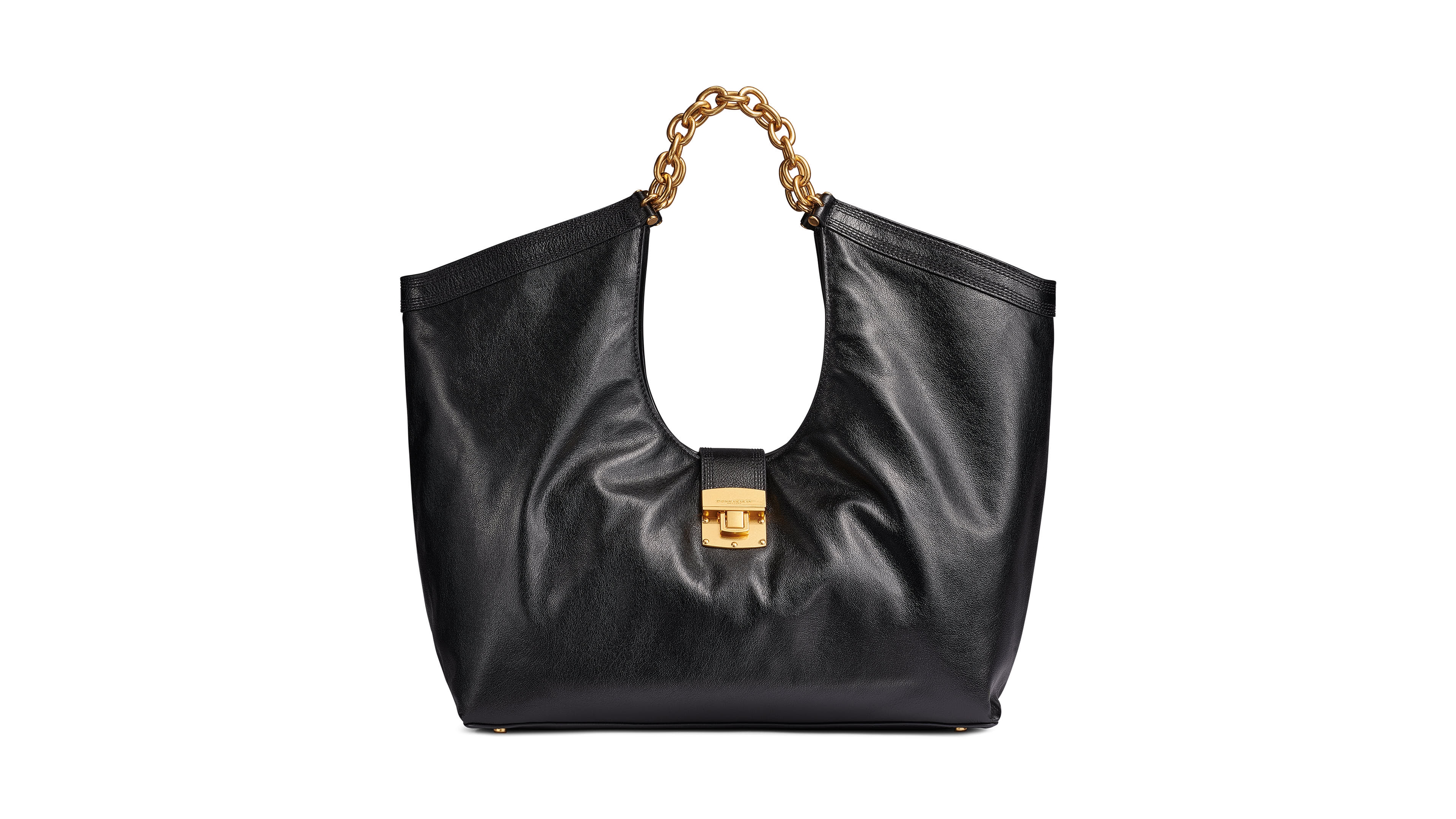 Donna Karan New York Leno Large Leather Tote Handbag