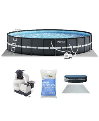 Ultra XTR Frame 18'x52" Above Ground Pool and OptiFlow Premium Filter Sand