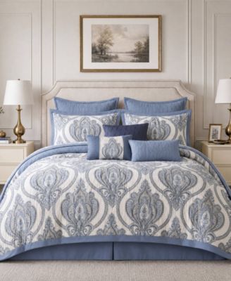 Aveline Jacquard 9-Piece Comforter Set, King