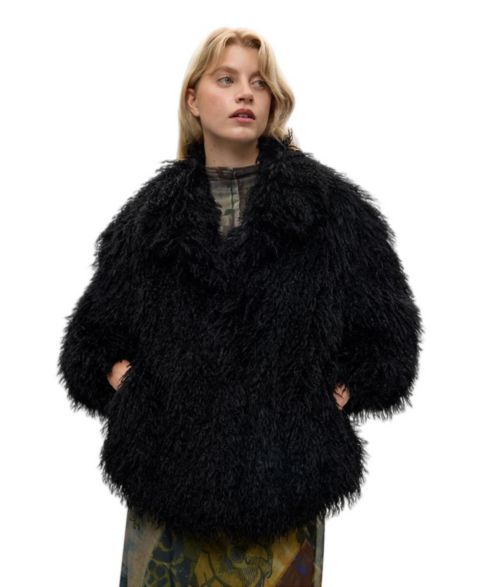 Женское пальто Desigual Synthetic Fur, цвет: Чёрный