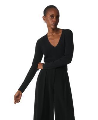 Women's Roslin Stretch V-Neck Long-Sleeve Sweater