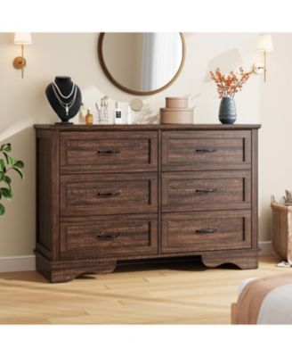6-Drawer Modern Chest of Drawers – Dresser with Storage for Bedroom, Living Room and Entryway