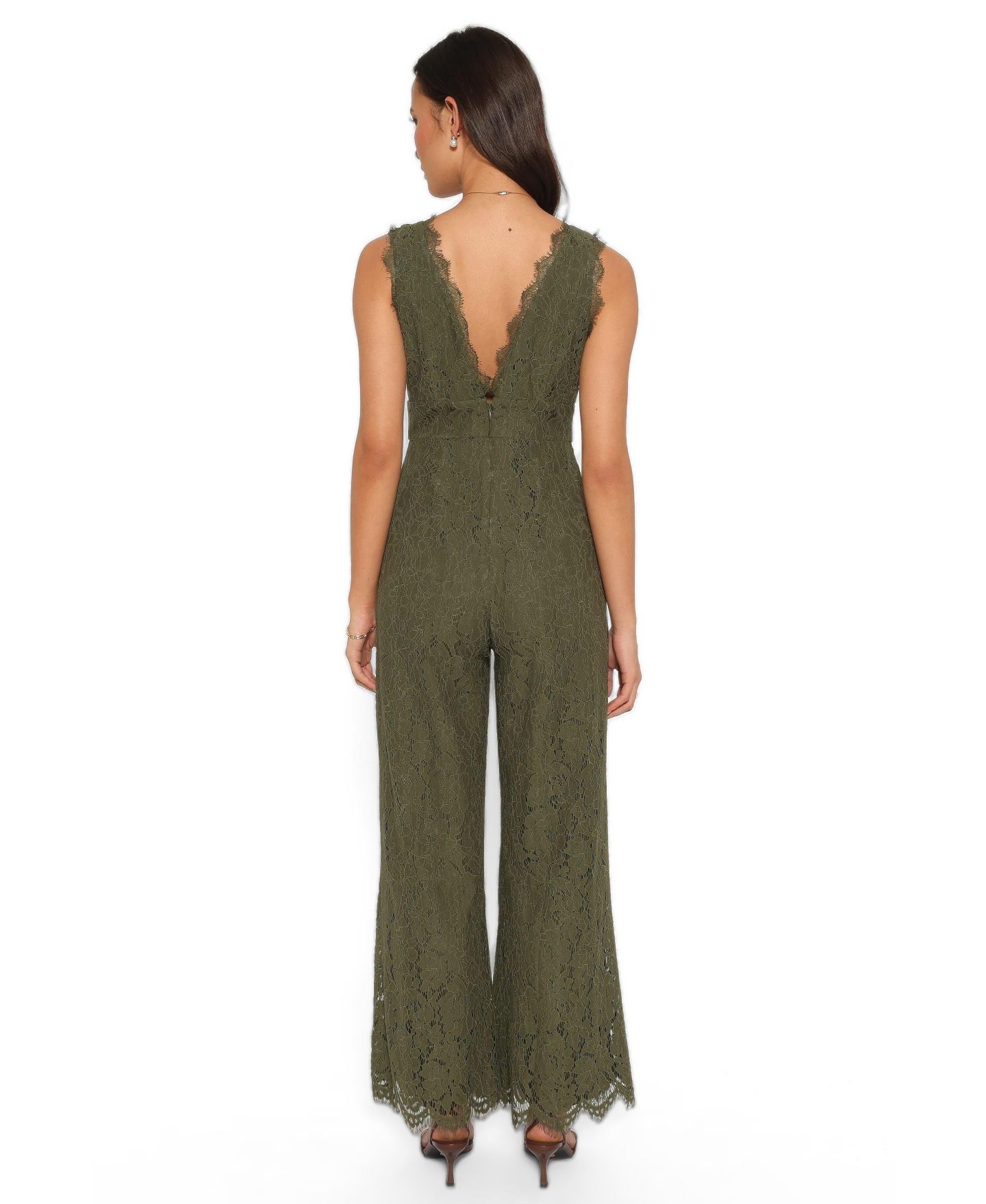 Женский комбинезон Petal and Pup Eloise Floral-Print Lace V-Neck Jumpsuit — фото 2