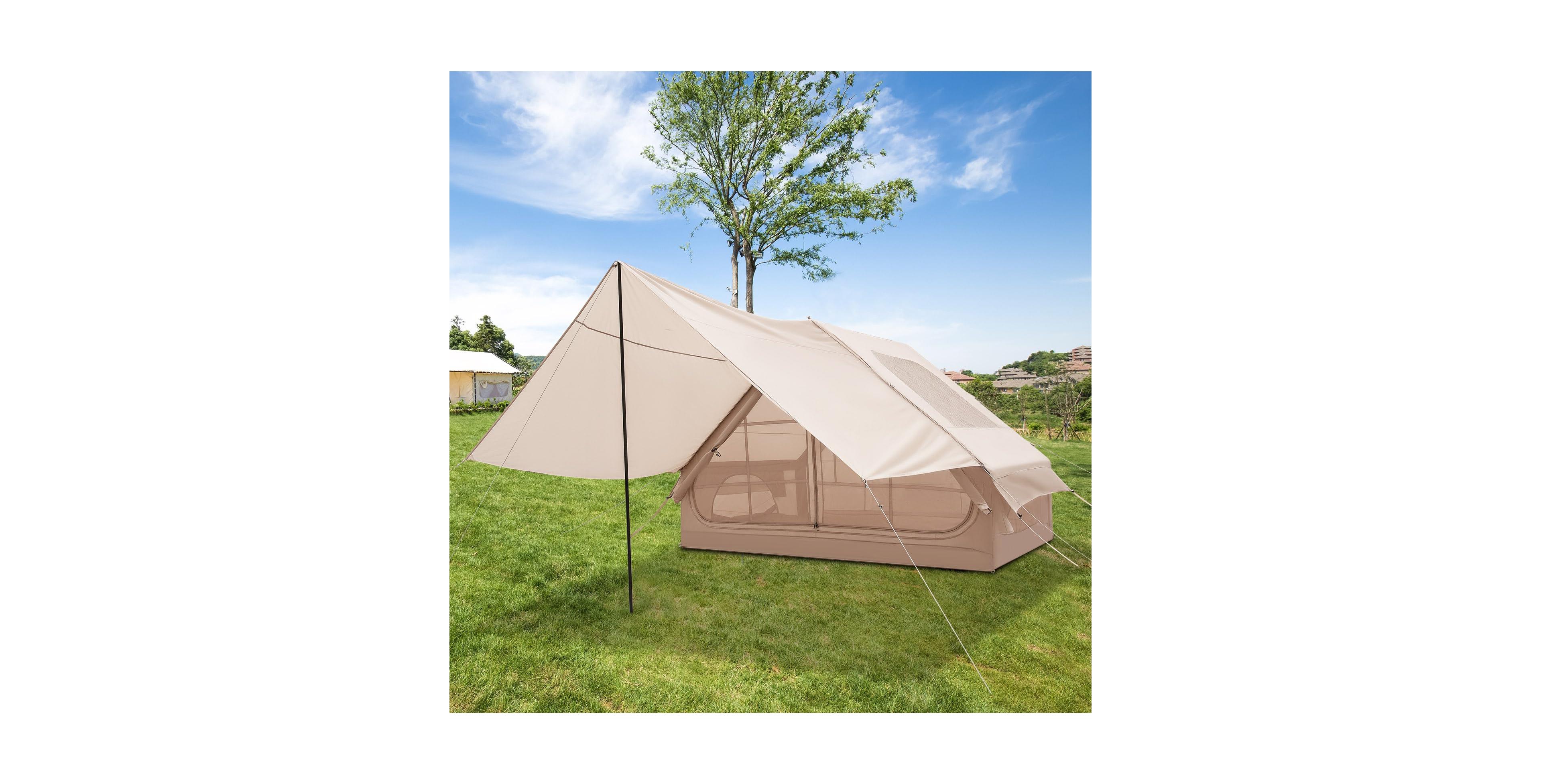Mecale 9.8 ft Inflatable Camping Tent for 4 to 6 with Porch