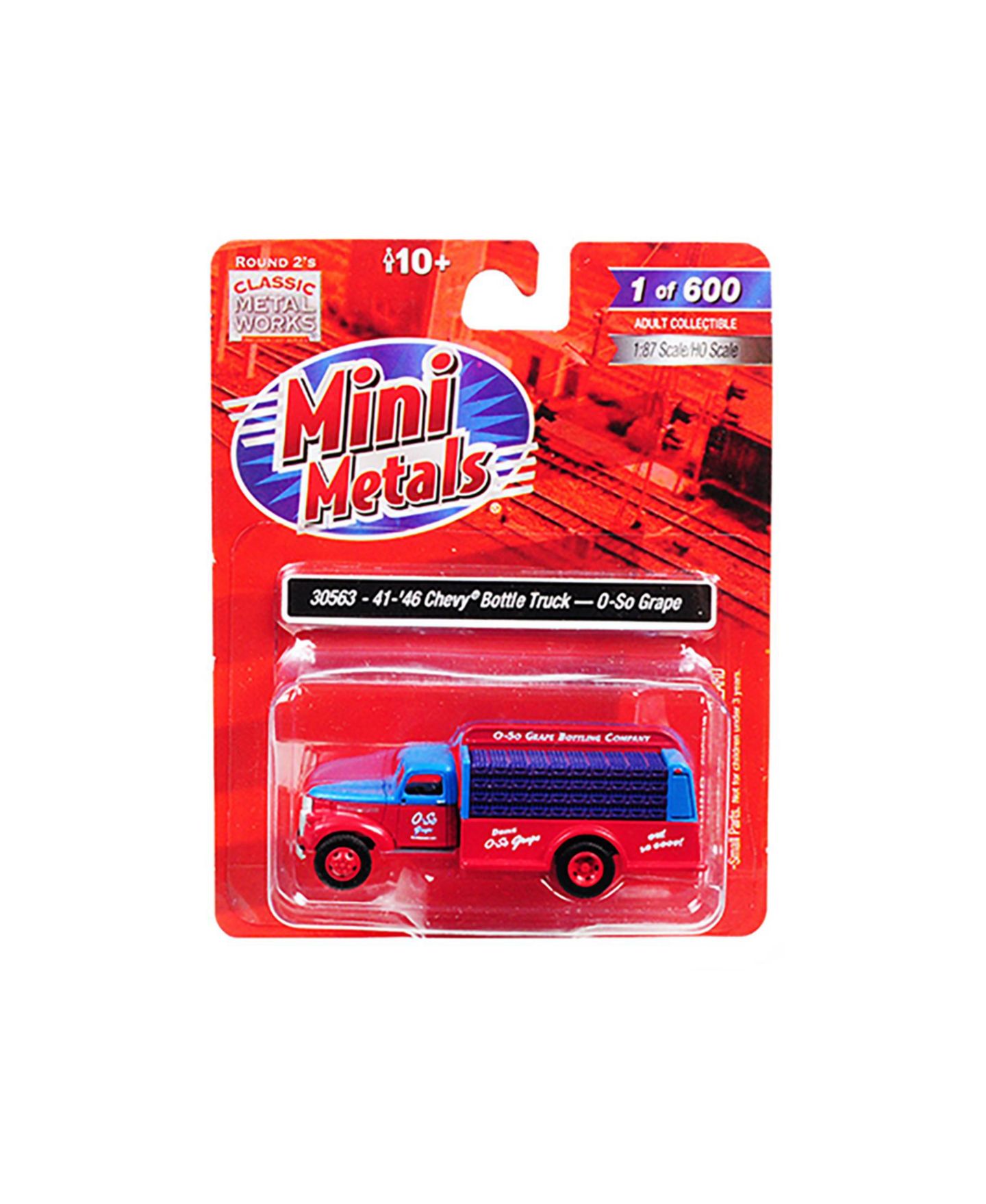 Детская игрушка Classic Metal Works 1941-1946 Chevrolet Delivery Bottle Truck "O-So Grape" 1/87 (HO) Scale Model, цвет: Assorted Pre-Pack — фото 3