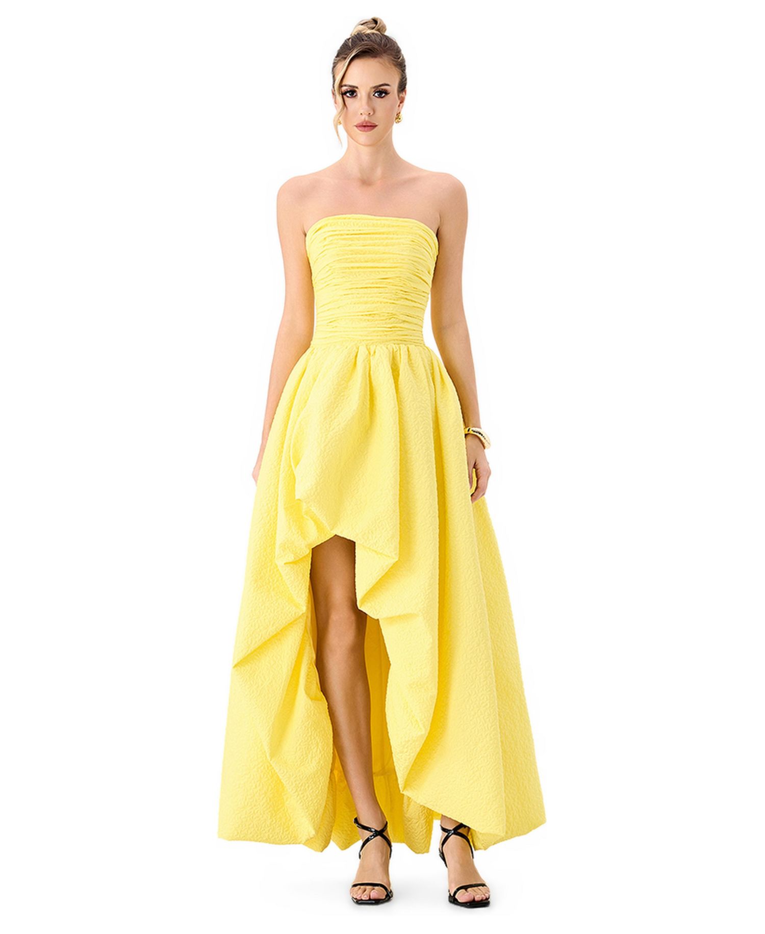 Women's Clover Strapless High-Low Dress