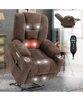 Large Power Lift Recliner Chair with Massage, Heat and USB Ports