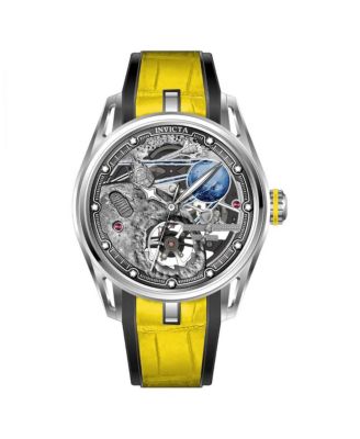 Men's Mechanical 70088 Celestial Rubber Watch, 44.5mm