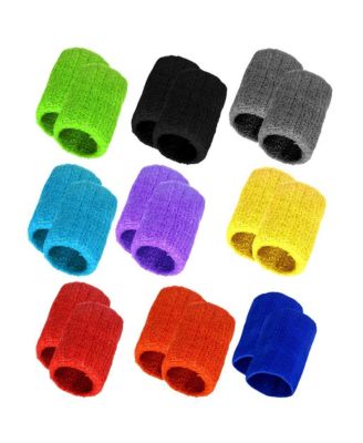18 Pack Cotton Sports Wristbands For Workout Sports Activities