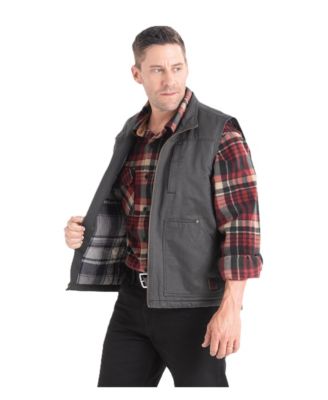 Big & Tall Journeyman Plaid Lined Water Resistant Vest