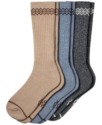 Men's Tasman Jacquard-Knit Crew Socks, 3-Pack