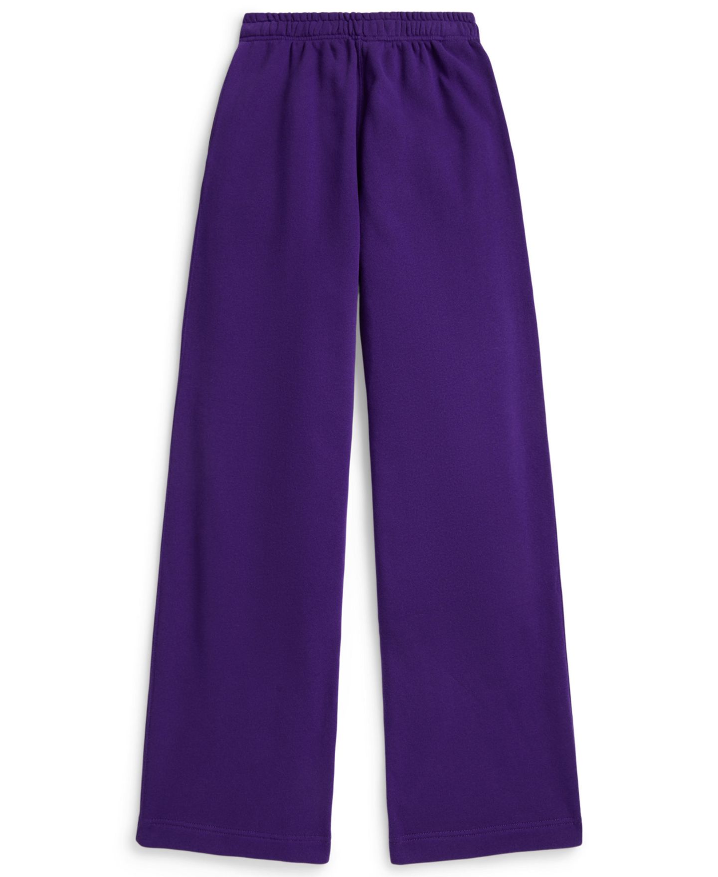 Женские брюки Polo Ralph Lauren Drawstring Fleece Wide-Leg Sweatpant, цвет: Фиолетовый — фото 2