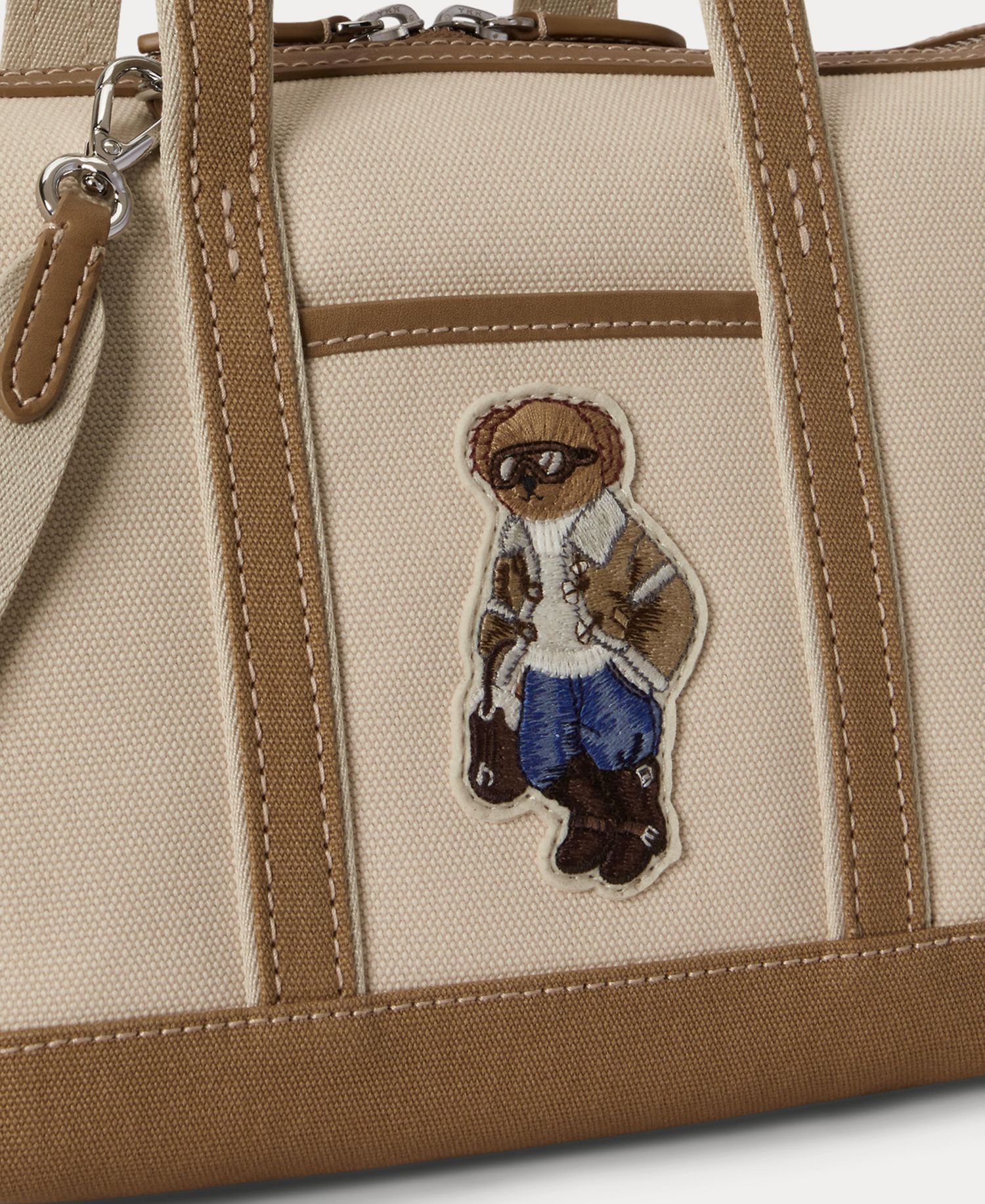 Women's Bear Canvas Mini Shopper Tote