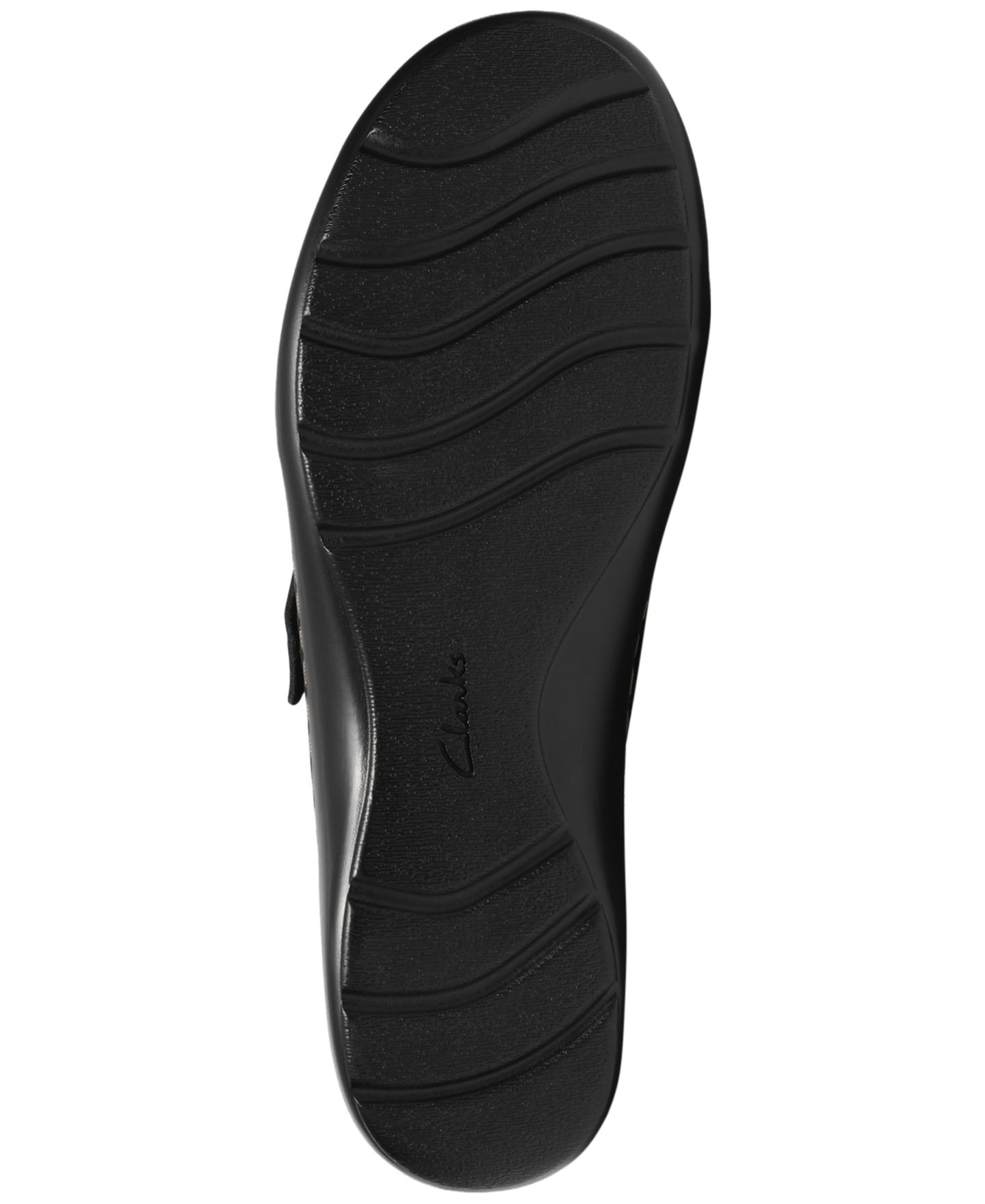 Женские балетки Clarks Cora Teagan Perforated Leather Mary Jane Flats, цвет: Чёрный кожаный — фото 5