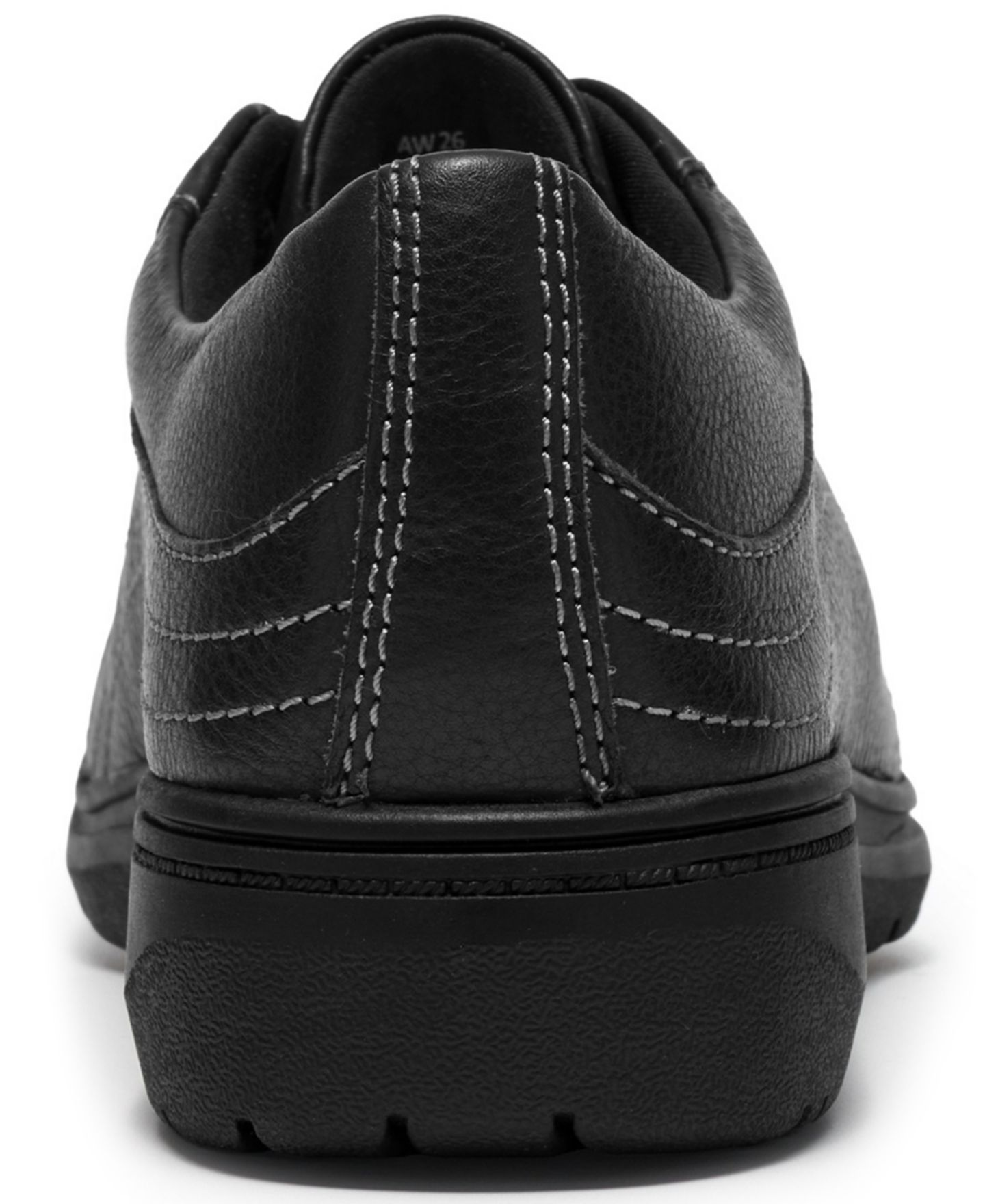 Женские кроссовки Clarks Carleigh Dream Leather Work Sneakers, цвет: Чёрный кожаный — фото 3