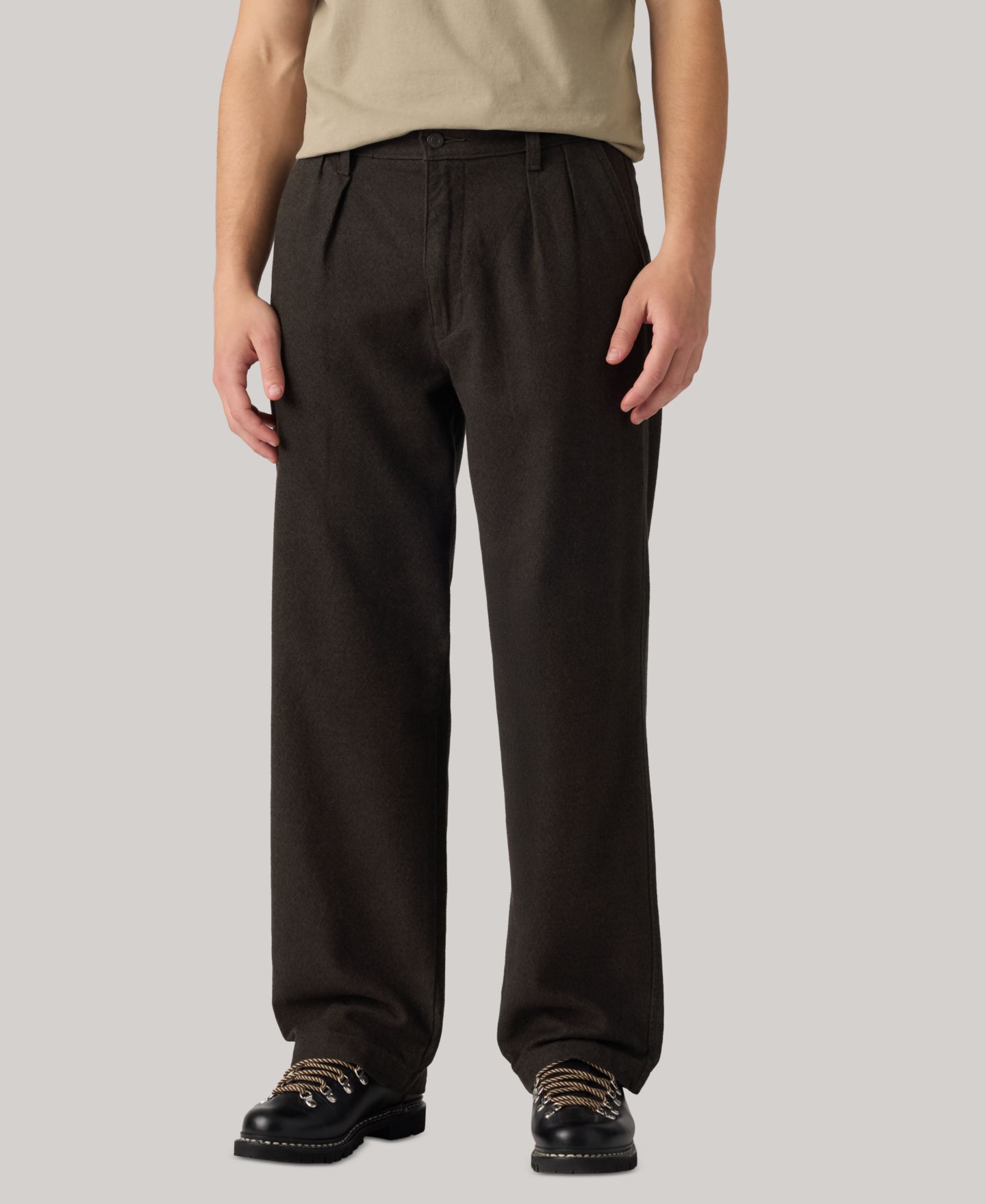Мужские брюки Levi's XX Chino Baggy Pleated, цвет: Кофейный — фото 5