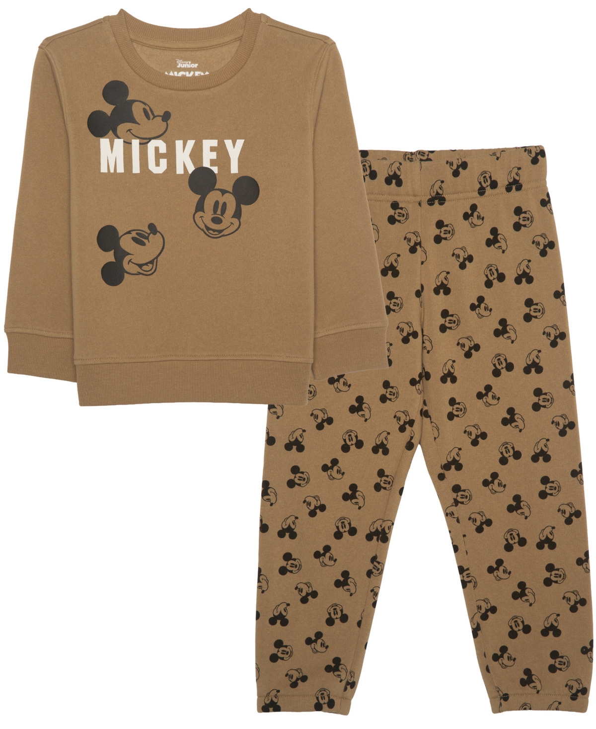 Epic Threads Boys' 12M-5T Mickey Mouse Long-Sleeve Sweatshirt and Elastic-Waist Pants, 2-Piece Set, Macy's Exclusive