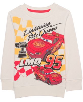 Boys' 12M-5T Cars Screen-Printed Crewneck Sweatshirt