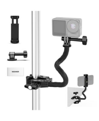 Action Camera Mount Kit Super-Clamp Flexible-Soft-Tube for Action Cameras and Smartphones