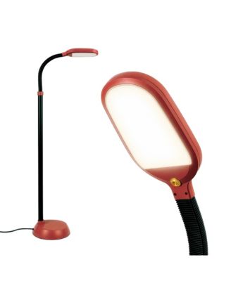 Litespan LED Reading Floor Lamp with Cool, Soft and Warm LEDs, Built-in Dimmer, Adjustable Gooseneck, 12.5W