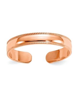3mm Milgrain Adjustable Toe Ring
