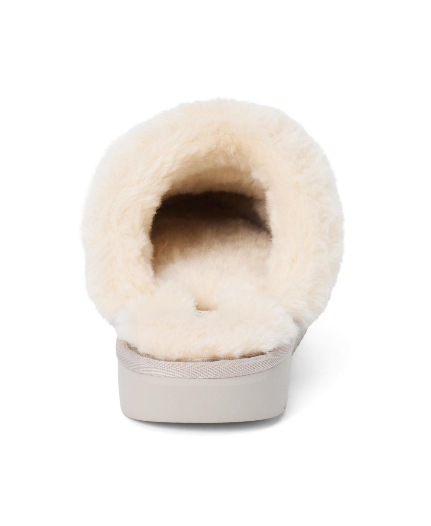 Женские сабо BEACH by Matisse Davos Lounge Mule Faux Shearling Embellished Round-Toe, цвет: Серый — фото 2