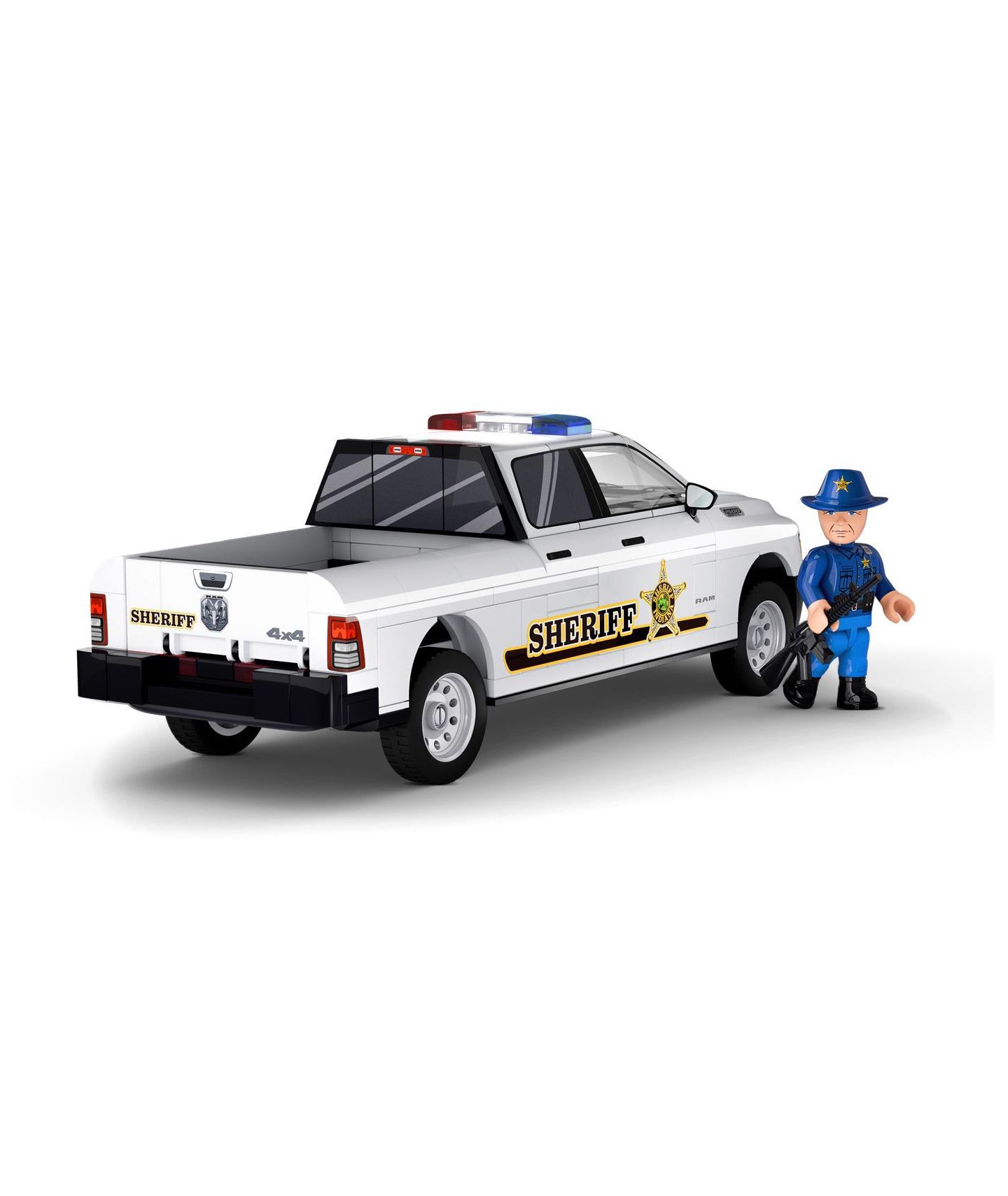 Детский конструктор COBI Ram 1500 Hemi Sheriff 1:35 Scale Collector Model 211-Piece Building Set, Ages 7+ — фото 6