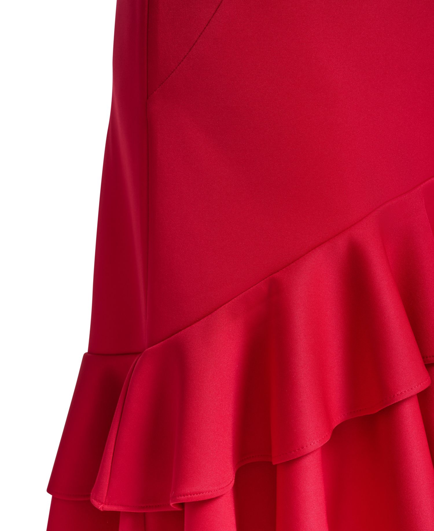 Women's Sleeveless Double-Ruffle Midi Dress