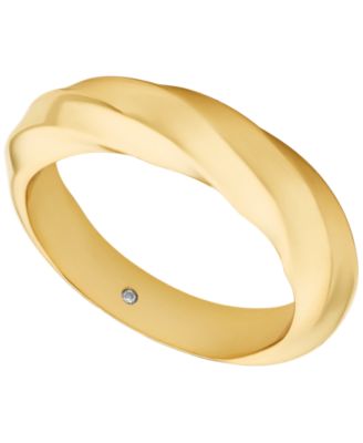 MICHAEL Crystal Twist Band Ring