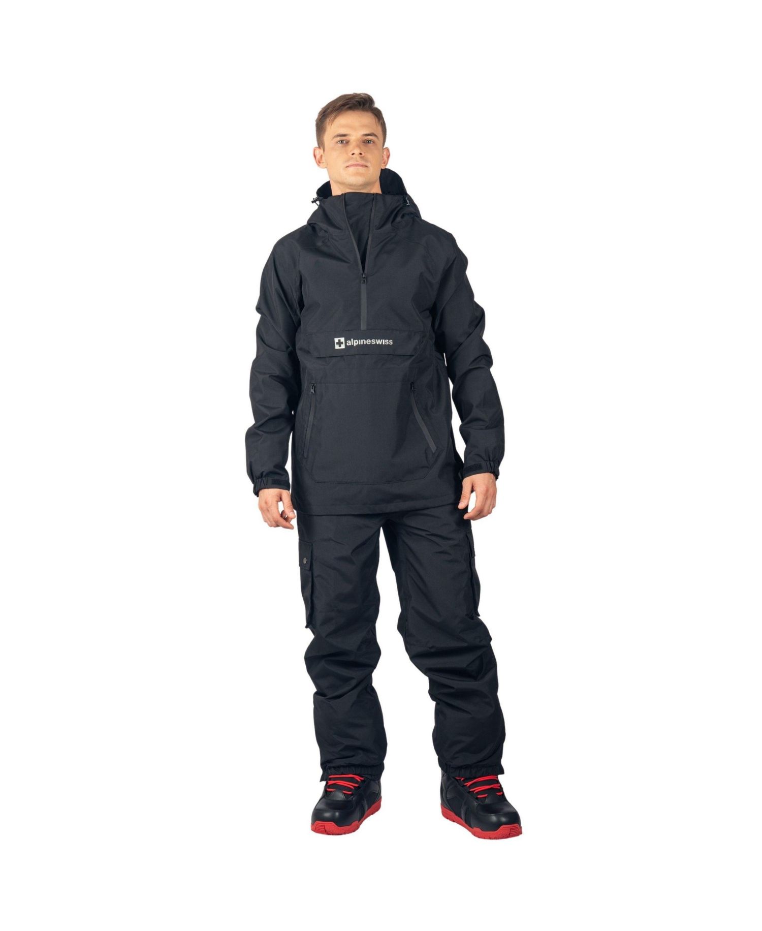 Men's Men Anorak Snowboard Jacket Waterproof Windproof Winter Sport Shell