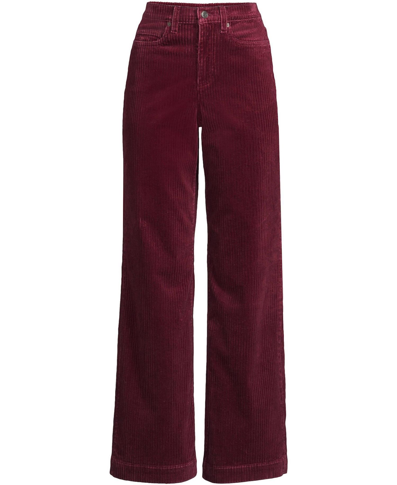 Women's High Rise Wide Leg Corduroy Pants