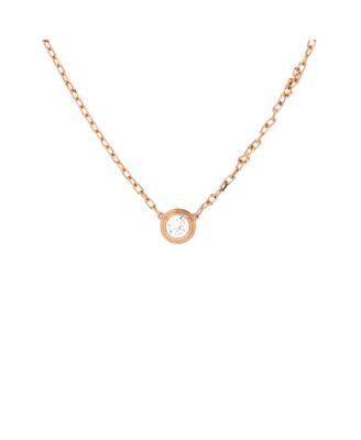 Diamond Necklace (0.19 ct) Rose Gold