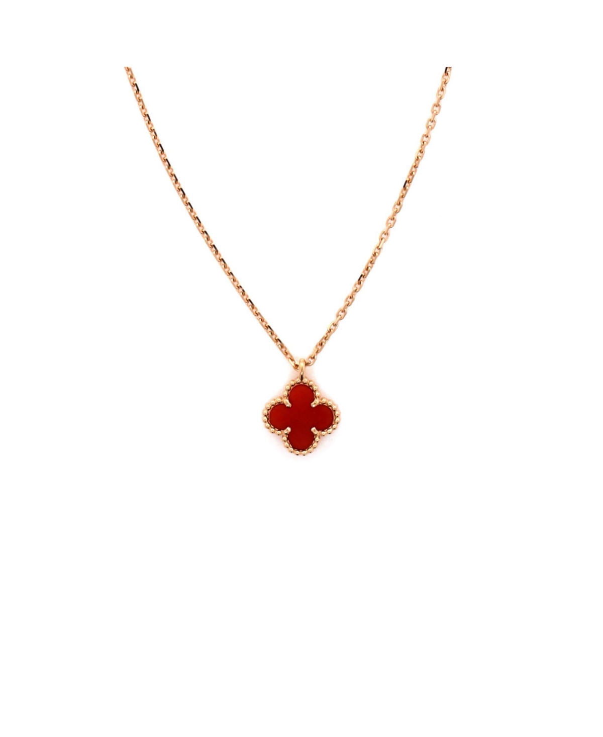 Pre-Owned Van Cleef and Arpels Sweet Alhambra Pendant Necklace - 18k rose gold