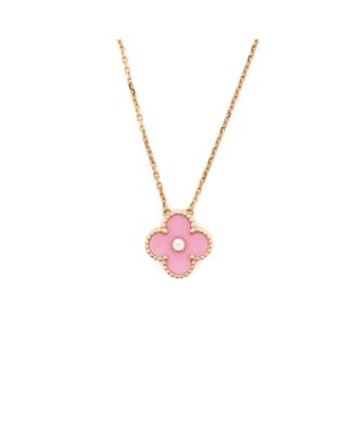 Pre-Owned Van Cleef and Arpels Pre-Owned Van Cleef and Arpels Vintage Alhambra Pendant Necklace