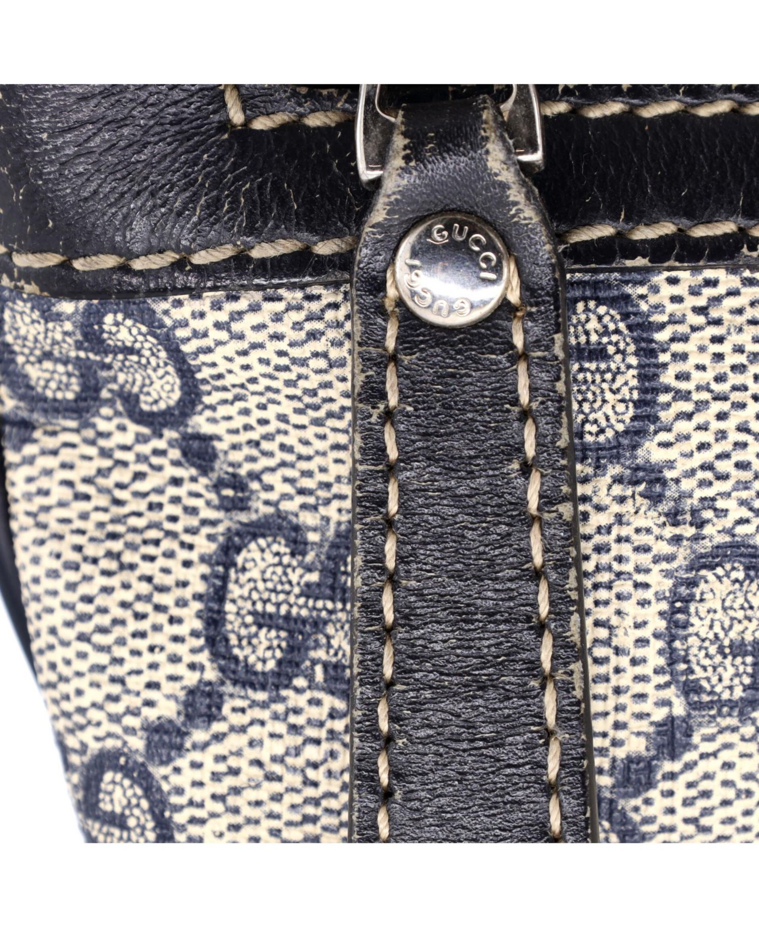 Medium Front Zip Flat Messenger Bag GG Coated Canvas