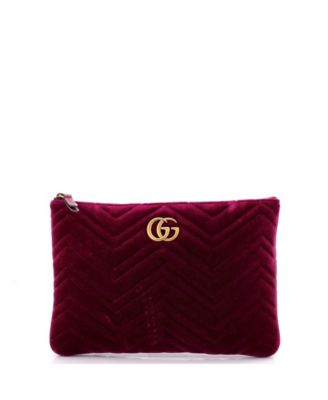 Marmont Matelass&eacute; Velvet Pouch