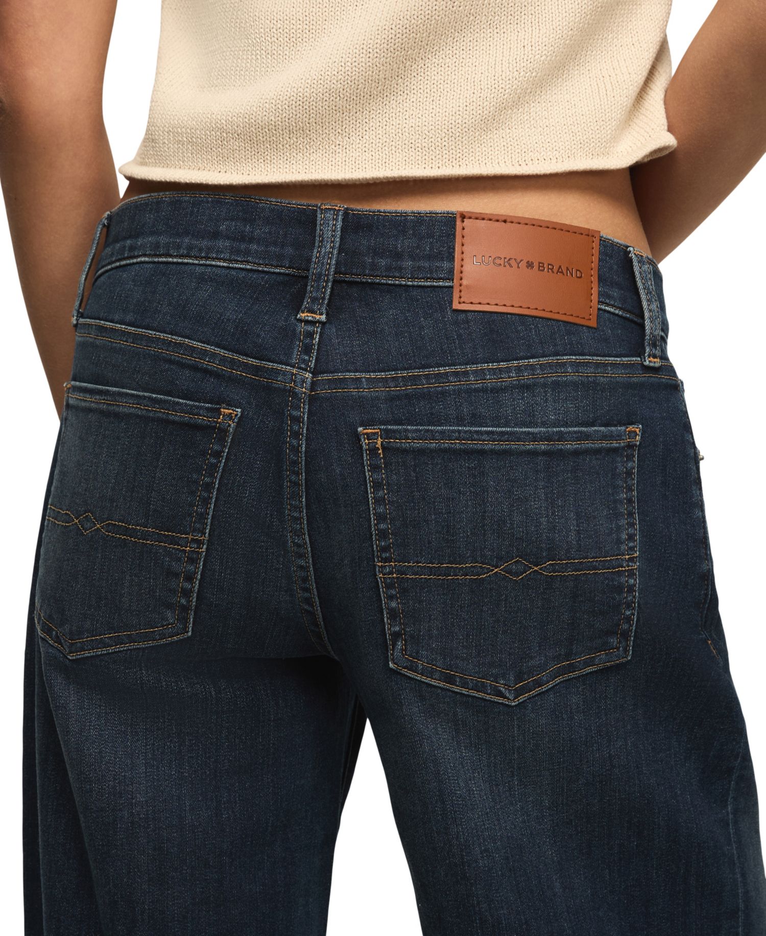 Women's Sweet Mid-Rise Wide-Leg Jeans
