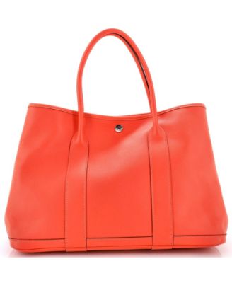 Pre-Owned Herm&eacute;s Garden Party Large Leather Work Tote
