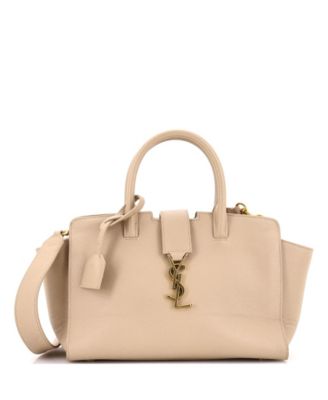 Baby Monogram Cabas Downtown Leather Crossbody Satchel